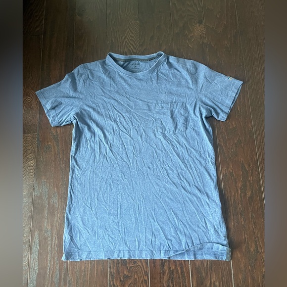 Kuhl Shirt Men Size Medium Short Sleeve Hiking Lightweight Casual Heather Blue - Picture 1 of 7